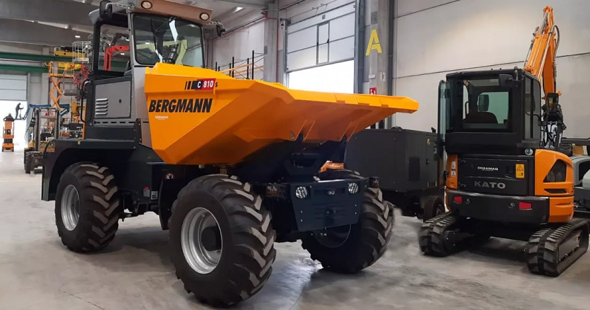 Nueva generación de dumper Bergmann C810S en exposición en Orialki