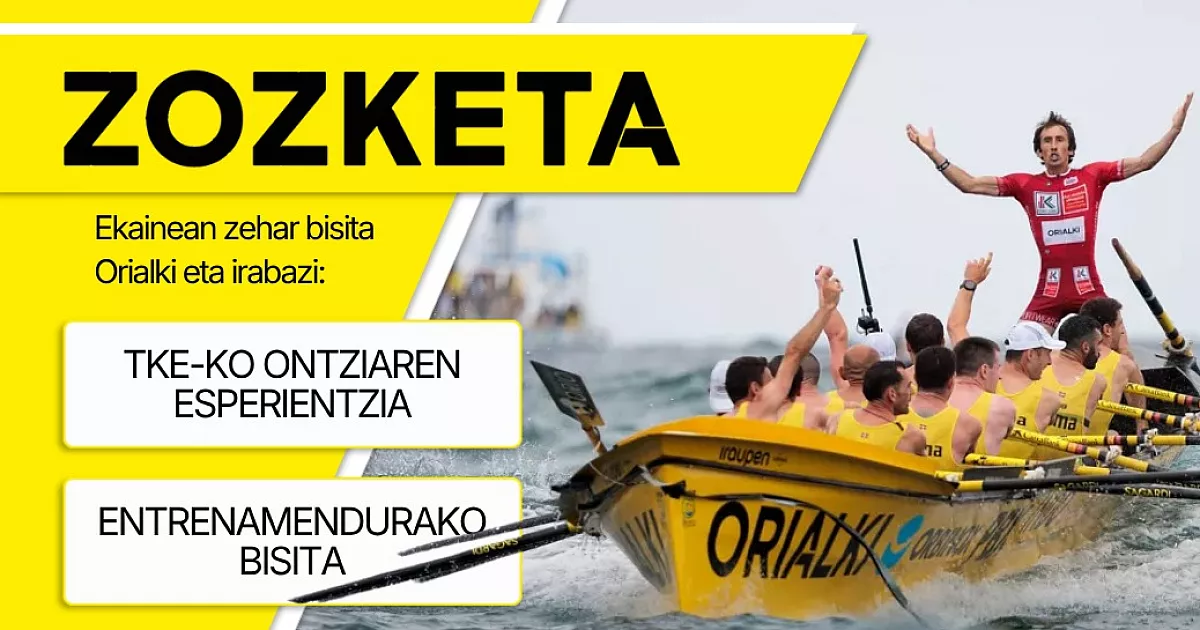 Vive el remo desde dentro con un doble sorteo “experiencia Orio-Orialki”